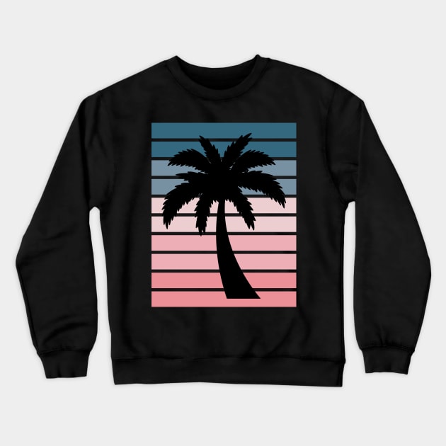 California Palm Beach Pastel Collection Crewneck Sweatshirt by Pencil Play Studio